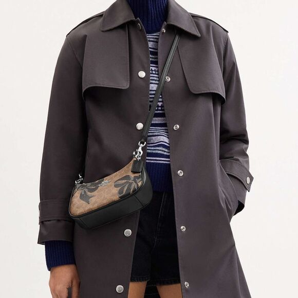 NWT Coach Teri Mini Crossbody Bag In Signature Canvas With Bow‎ Print - Picture 8 of 8